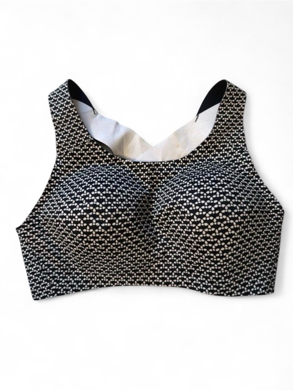 lululemon athletica Black & White Patterned Padded Sport Bra